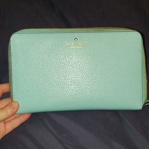 Kate spade baby blue passport wallet